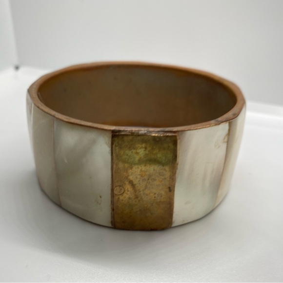 Brass and Shell Inlaid Bracelets - Picture 4 of 4